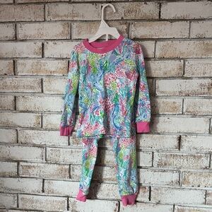 Lilly Pulitzer Mermaid Cove Pajamas Size 3T